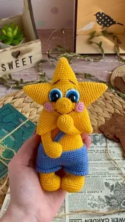 Crochet Pattern Doll Funny Star⭐️ 