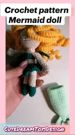 Crochet pattern Mermaid doll