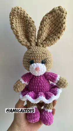 Crochet plush bunnies 