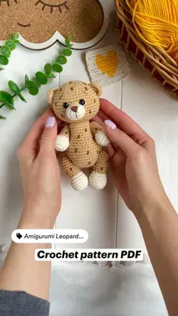 Crochet pattern PDF amigurumi leopard