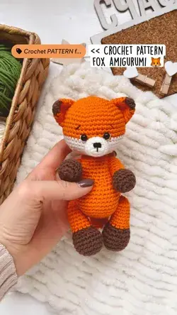 << Crochet pattern fox amigurumi 🦊