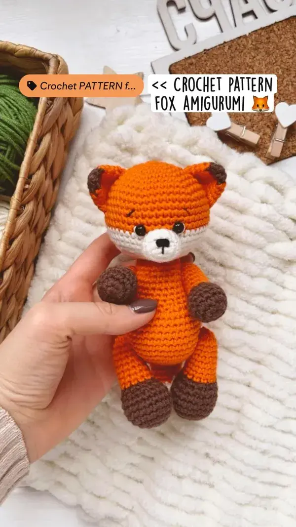 << Crochet pattern fox amigurumi 🦊