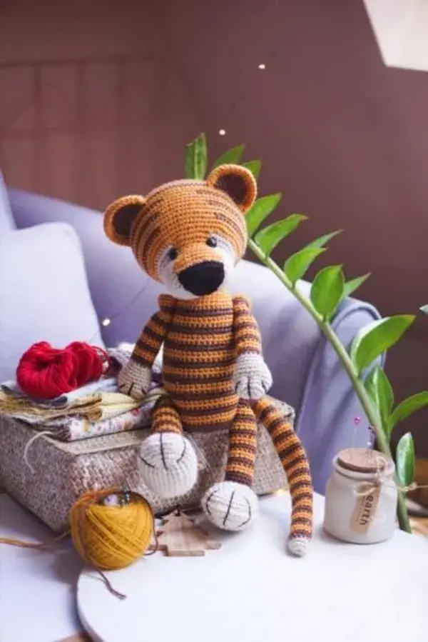 Crochet Tiger Pattern Crochet pattern by PolushkaBunny