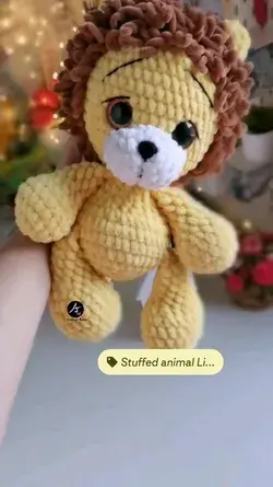 Stuffed animal Lion kawaii plush toy for kids, Lion baby shower for baby, lion stuffed animal, Cute