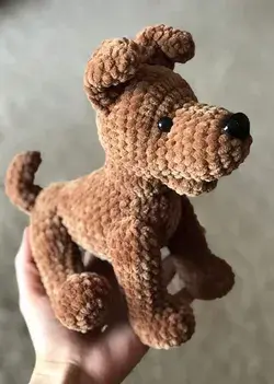 PDF Собака крючком. FREE crochet pattern; Аmigurumi animal patterns. Амигуруми схемы на русском.