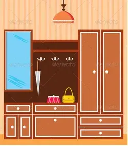 Image of Interior Closet in the Hallway , Vectors | GraphicRiver