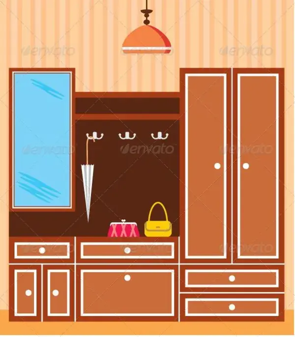 Image of Interior Closet in the Hallway , Vectors | GraphicRiver