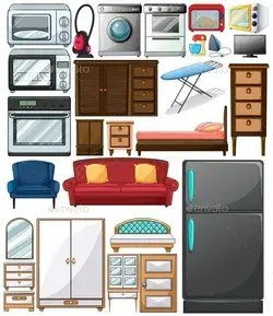 Different Types of Home Appliances, Vectors | GraphicRiver
