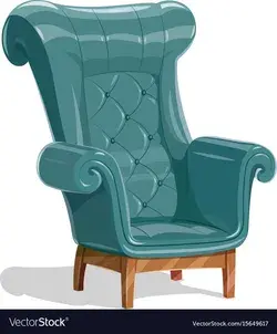Big leather armchair Royalty Free Vector Image
