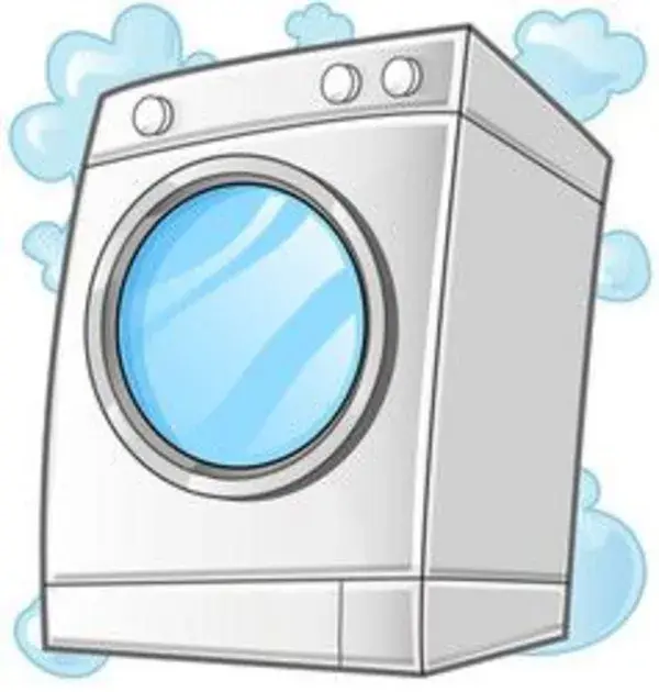 Happy cartoon laundry Royalty Free Vector Image