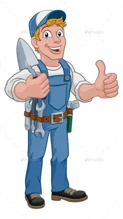 Trowel Construction Site Cartoon Builder Handyman