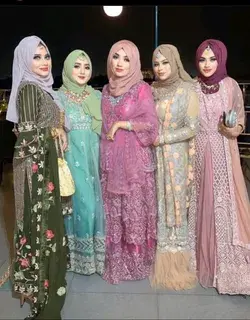 bridemaids dresses with hijab