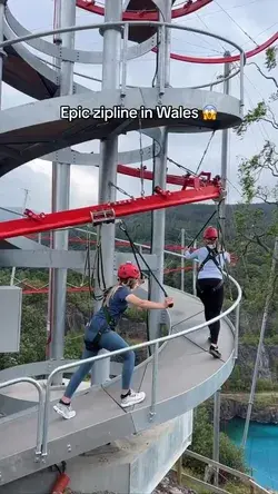 Unique Zipline in Wales