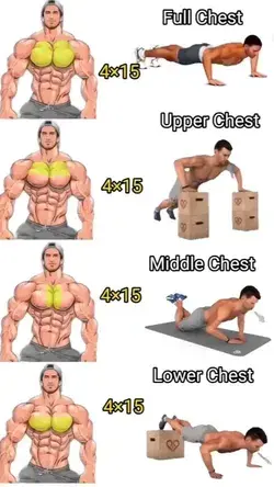 Best 👌 4 Exercises for Chest Workout #chestworkout #fitness #gym #workout - THE MUSCLE