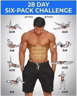 28 DAYS TO SIX PACK ABS WORKOUT PLAN