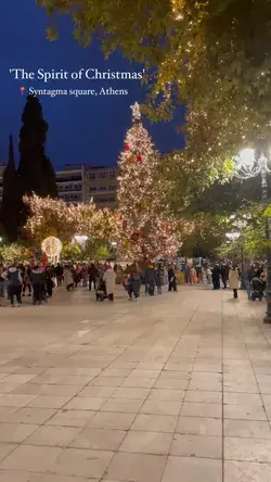 Merry everything and happy always, at Syntagma square, Athens , Greece