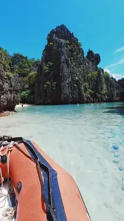 Hidden Beach in El Nido, Palawan, Philippines