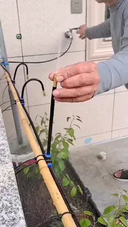 This plant watering system is perfect for home gardens