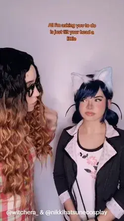 Cute kitty ears (@witchera_ and @nikkihatsunecosplay on YT, TT and IG)