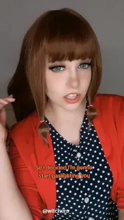 Gaslighting queen Lila Rossi (@witchera_ on YT, TT and IG)