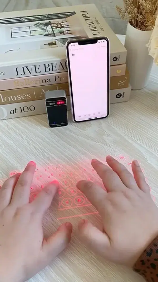 Wireless Laser Keyboard - Mini Bluetooth Keyboard & Mouse Touchpad OG Creator: teresalauracaruso