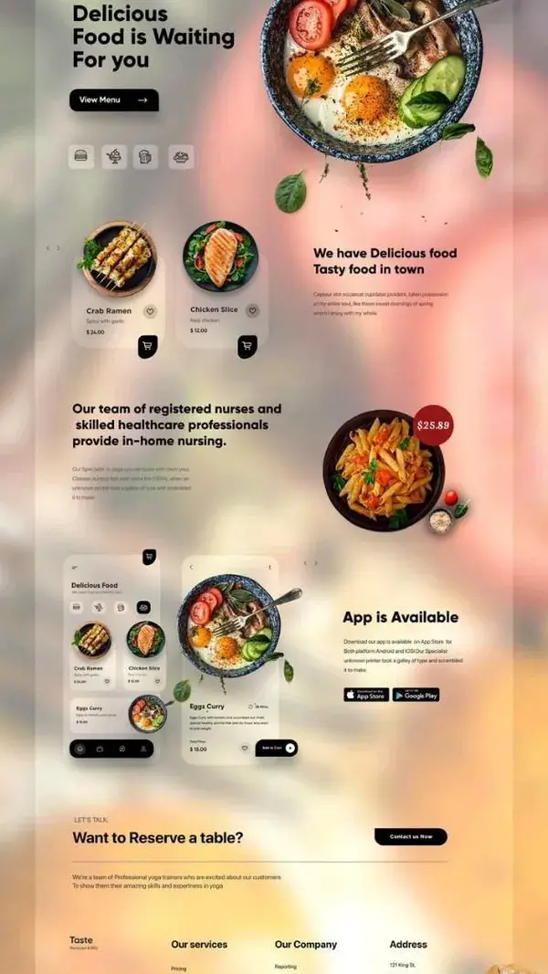 Restaurant Website Design Service