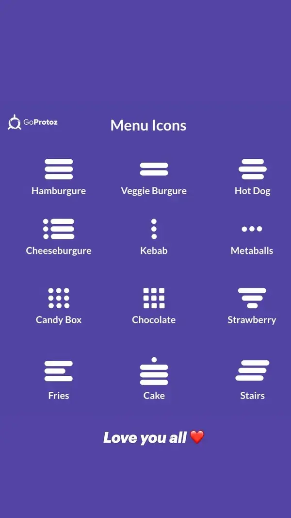 Food icons - derived from daily life snacks, save it spread fun