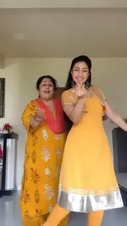 Yellow punjabi suit dance