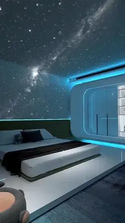 Space lighting design for master bedroom or kid's room