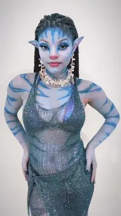 Halle Bailey as Nyetiri in Avatar | Halloween Costume idea | costume party idea #avatar #halloween