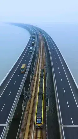 Foggy and Beautiful Shijiu Lake Bridge in Nanjing ✈️🔥