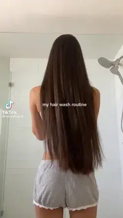 Hair washing routine
