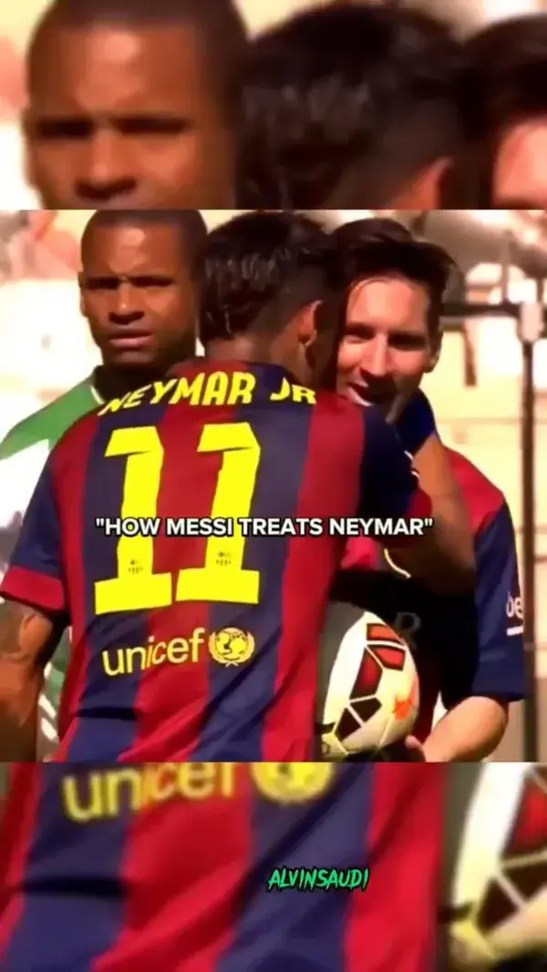 How messi treats neymar 🇦🇷💙🇧🇷