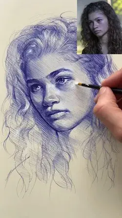 Zendaya drawing challenge