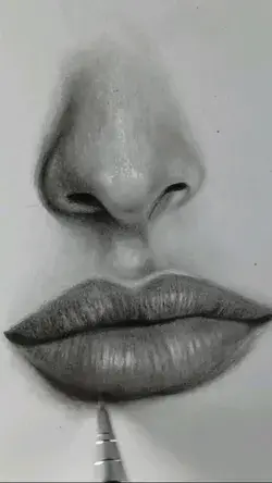 Nose and Lips Drawing 🥰