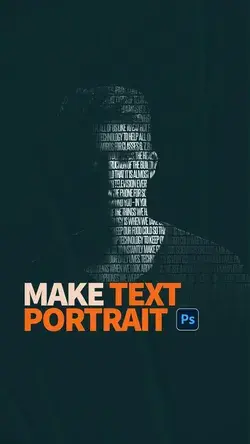 Make Text Portrait In Photoshop