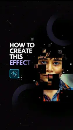 How to create the pixelated face effect on photoshop