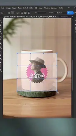 Place Design on Cup in Photoshop