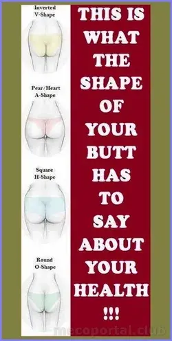 THIS IS WHAT THE SHAPE OF YOUR BUTT HAS TO SAY ABOUT YOUR HEALTH !