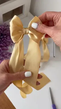 DIY BOW 🎀 How to make a bow? Jak zrobić prostą kokardę?