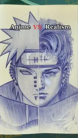 Anime in real life : Pain (Naruto) #animeart #mangadrawing #naruto #nagato