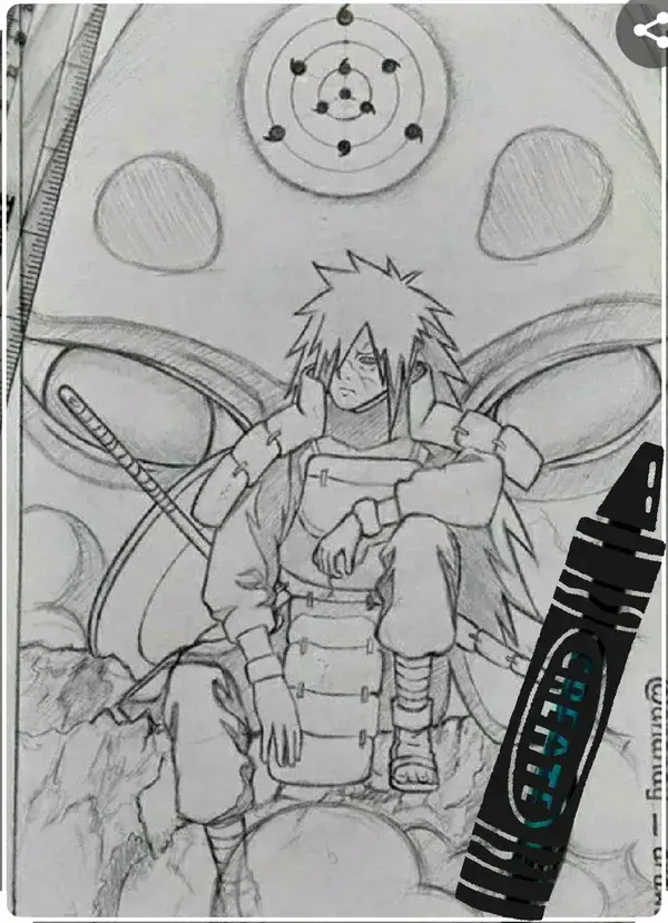 madra uchiha sketch