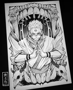 Drawing Sukuna Ryomen (Jujutsu Kaisen)
Artist-@ochre.fox