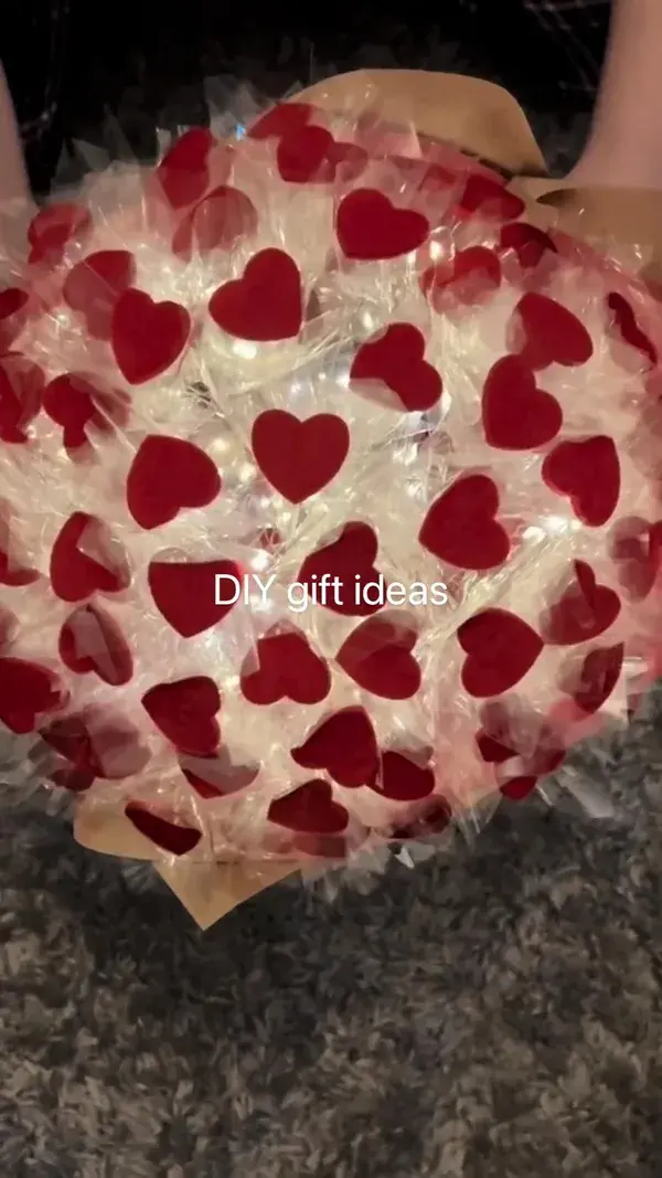 DIY gift ideas bouquet 💐#love #heart #couples gift #DIY#DIY  gift #birthday