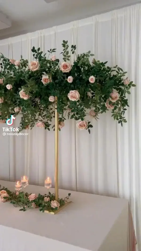 DIY pvc floral arrangement