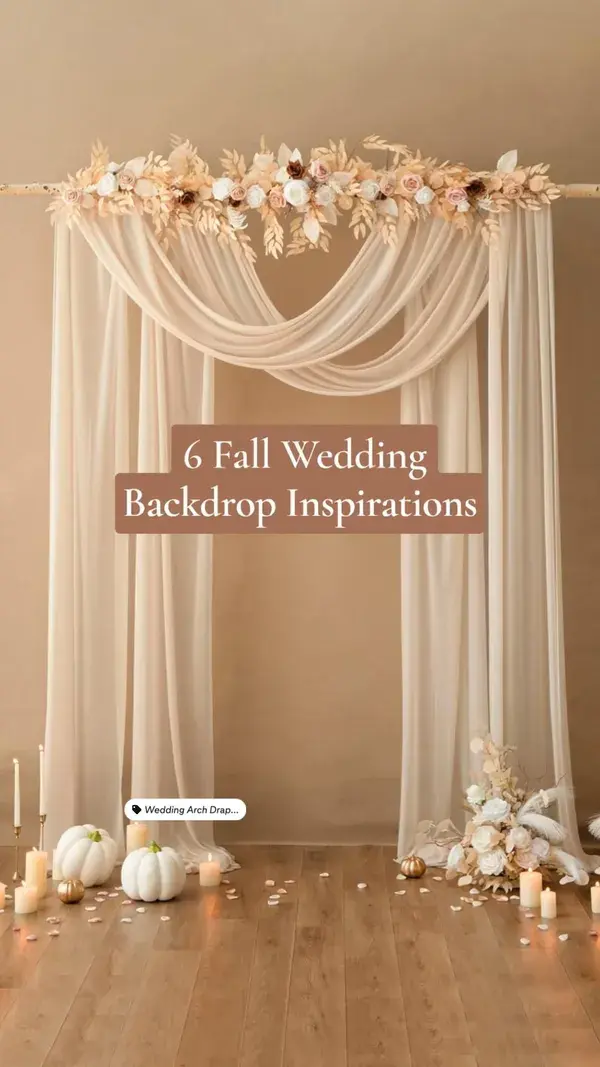 6 Fall Wedding Backdrop Inspirations