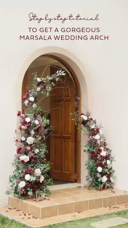 How to Make Marsala Wedding Floral Arrangements