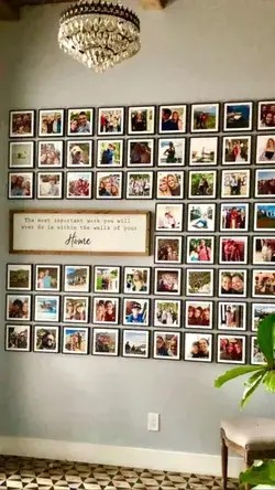 Family photo wall