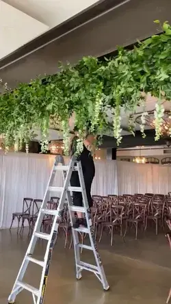 Elegant floral installation