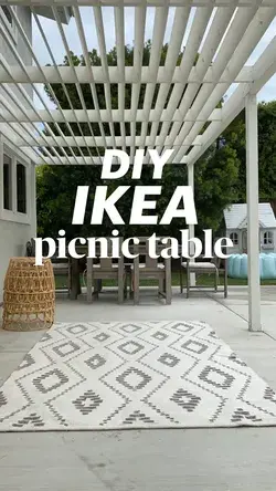 DIY IKEA PICNIC TABLE